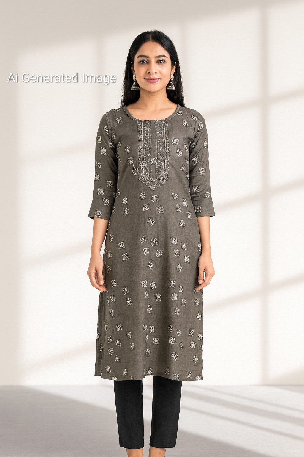 Gray Avaasa Kurti