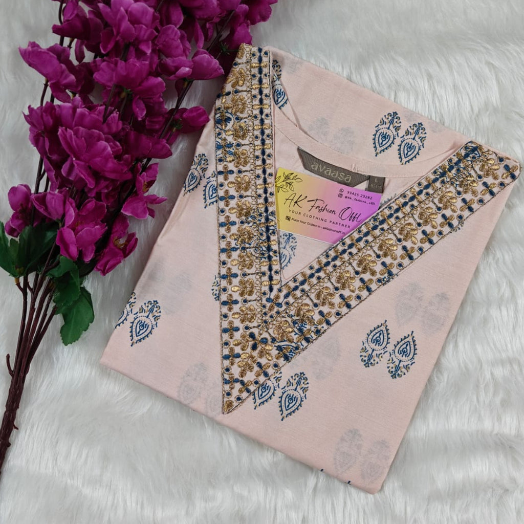 Baby Pink Avaasa Kurti